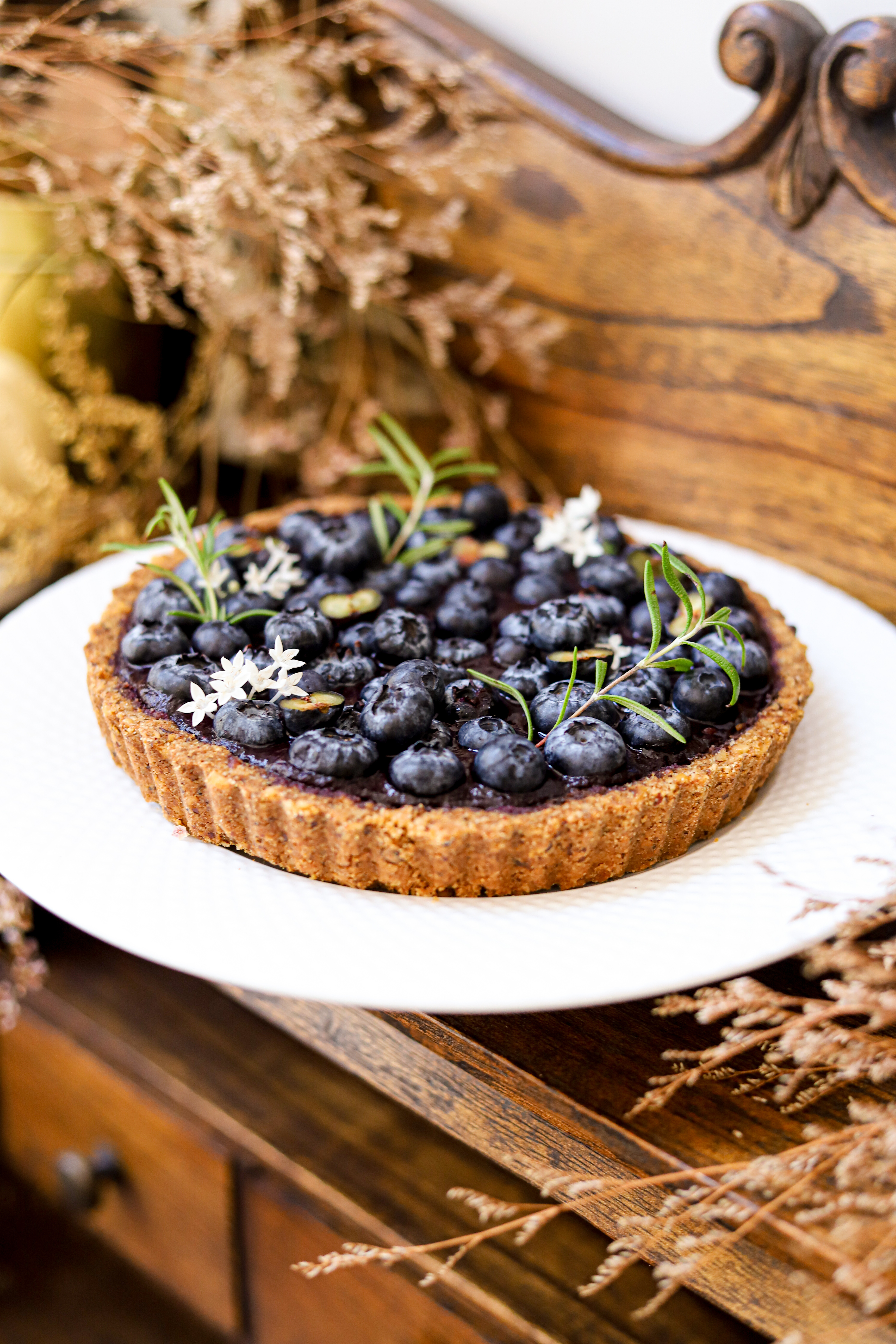 生酮純植物藍莓巧克力塔