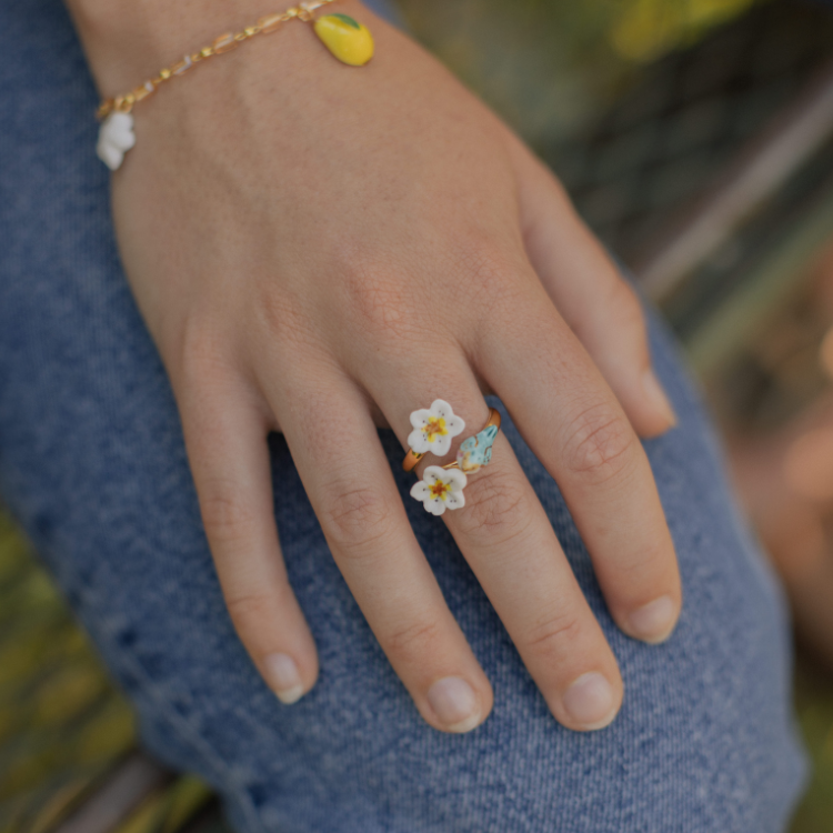 NACH 豐收時刻花鳥瓷戒指