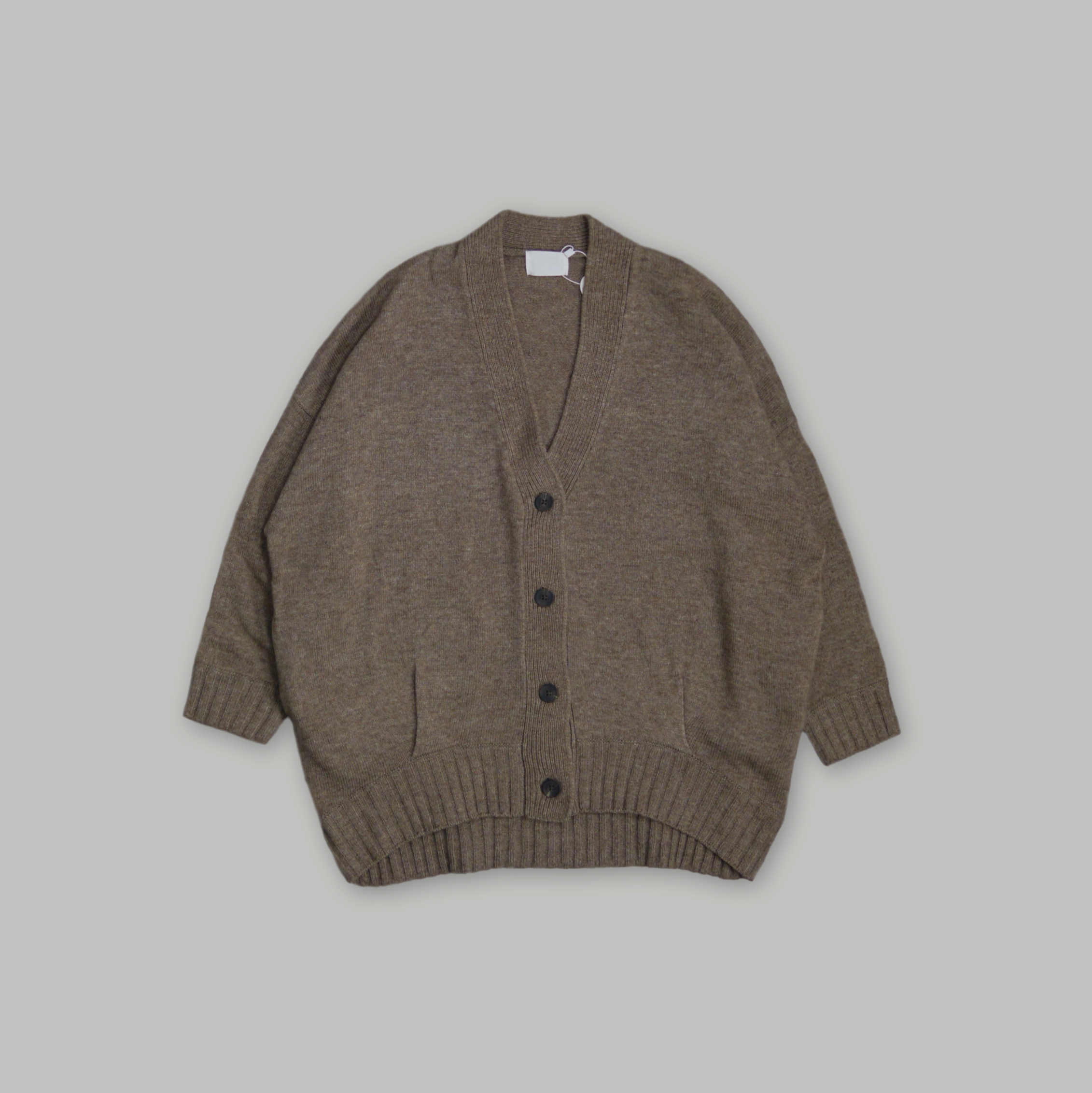 J.P.L. 斜襟寬鬆色織羊毛開襟外套 ╭ 3色 ╮