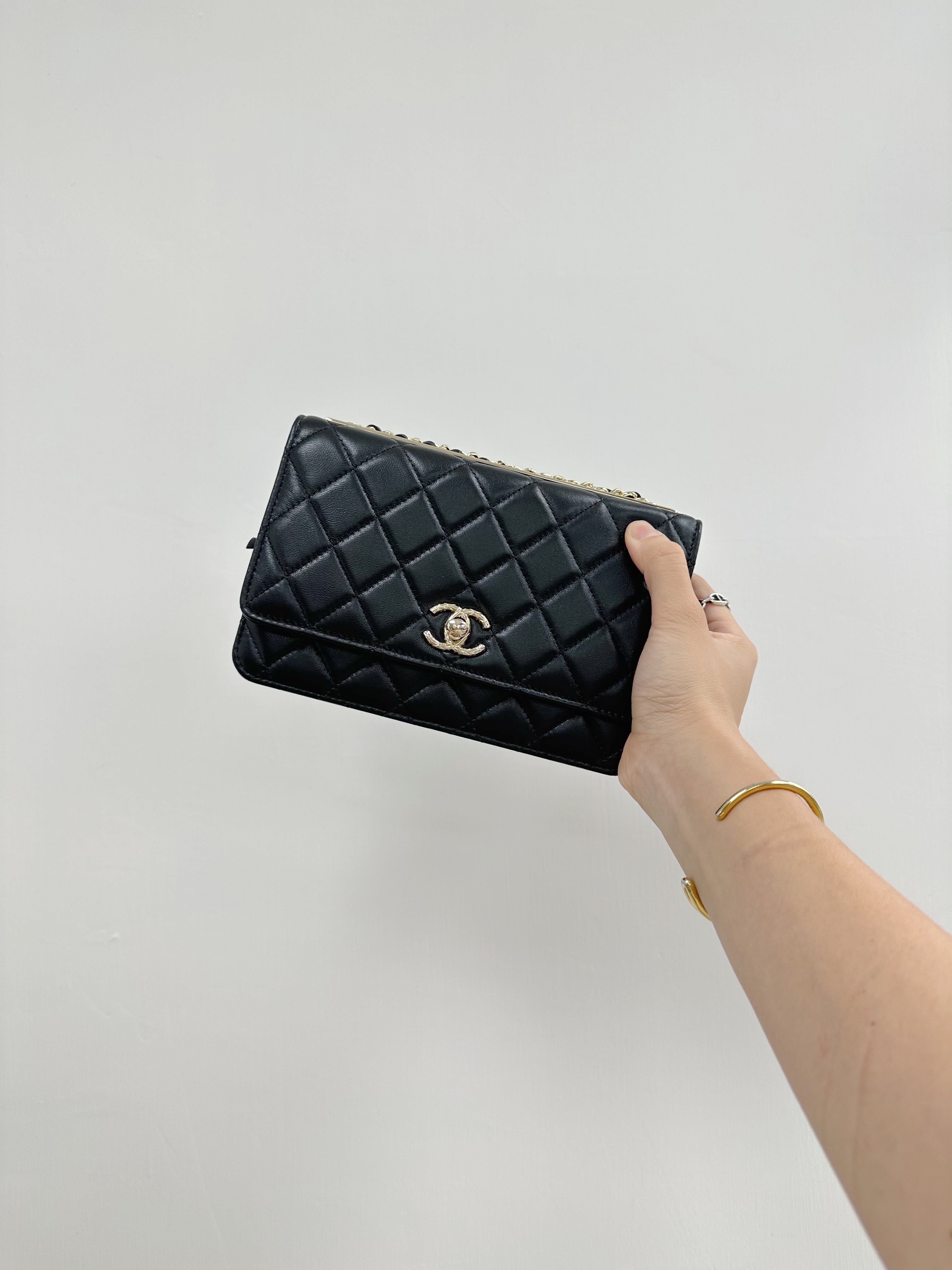 Chanel Trendy CC Wallet On Chain 格紋款 (A80982)