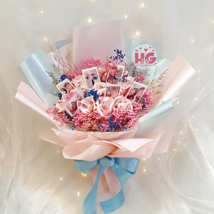 照片鈔票花束,相片鈔票花束,有錢花束,桃園花店,桃園婚禮小物,幸福禮物,money bouquet,photo banknote bouquet