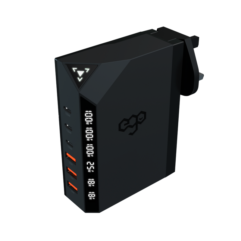 EGO EXINNO+ 300W Real-Time Wattage Display USB Charger 即時速度顯示充電器