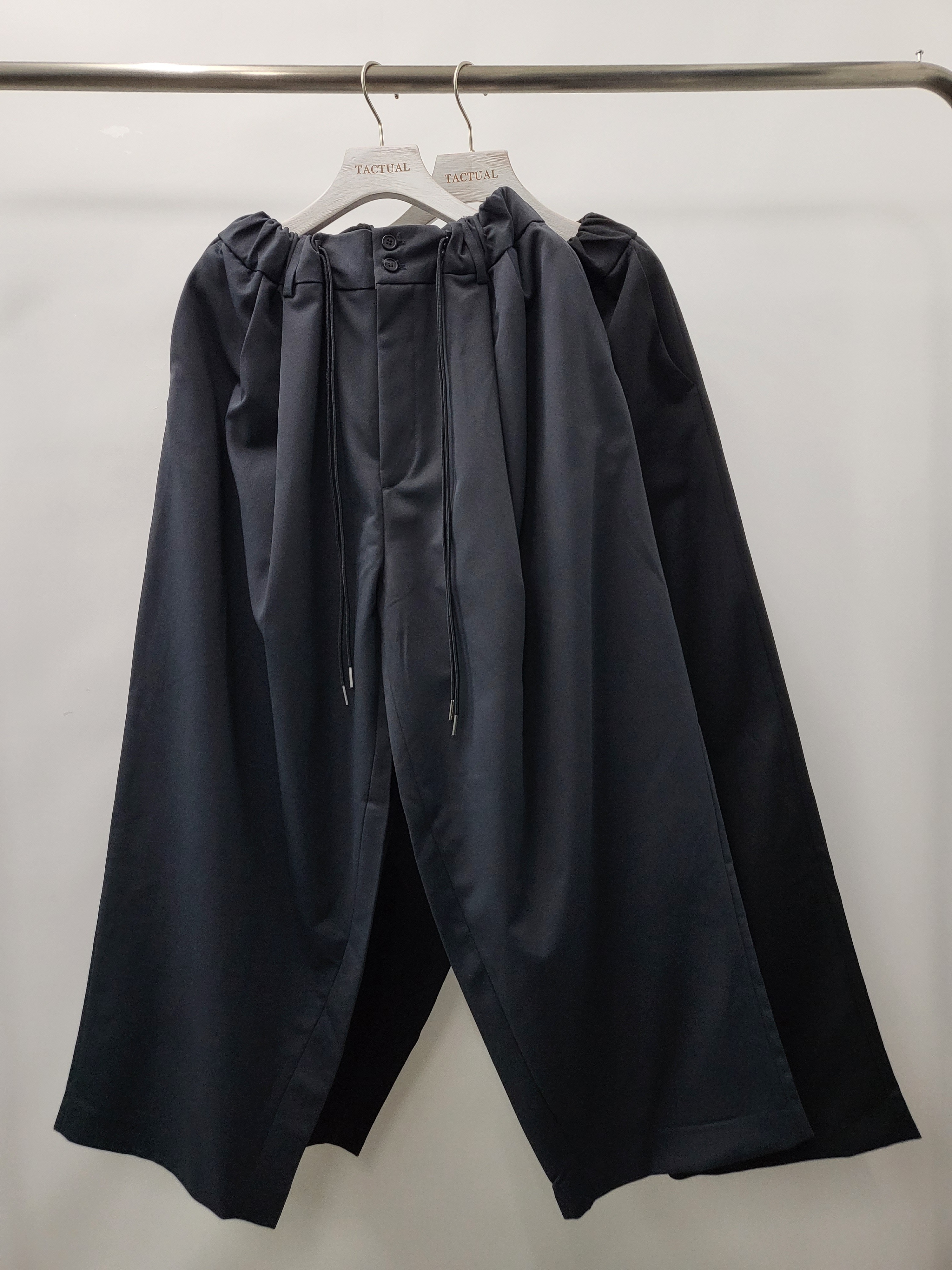 淨色索繩鬆身褲 P2621