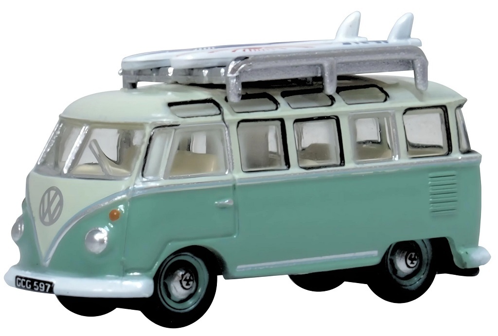 Oxford NVWS005 1:148 VW T1 Samba Bus 福特巴士.淡綠