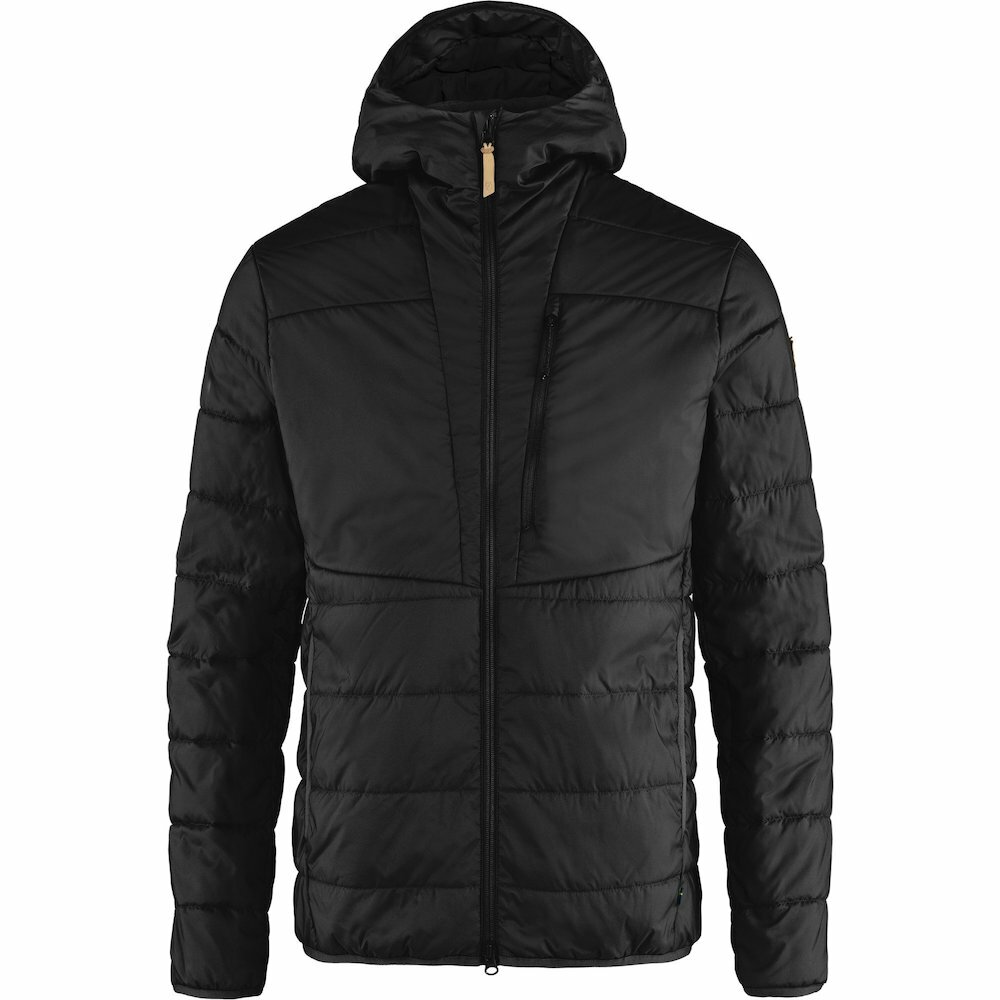 Fjallraven 瑞典北極狐 Keb Padded Hoodie M 男款 保暖化纖外套 化纖填充外套 F82413-550 黑 [HappyOutdoor]