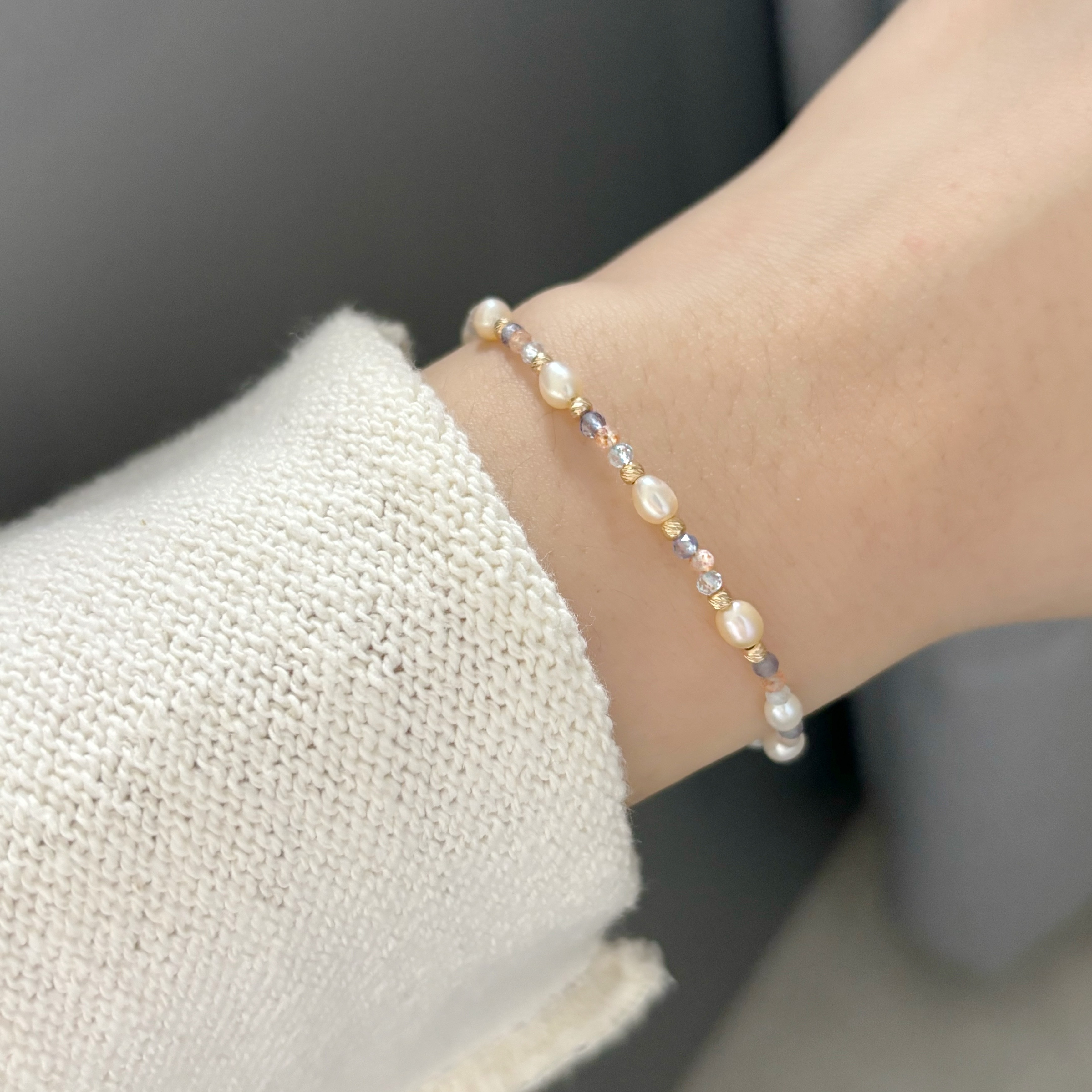 14k秋季黃昏手工手環