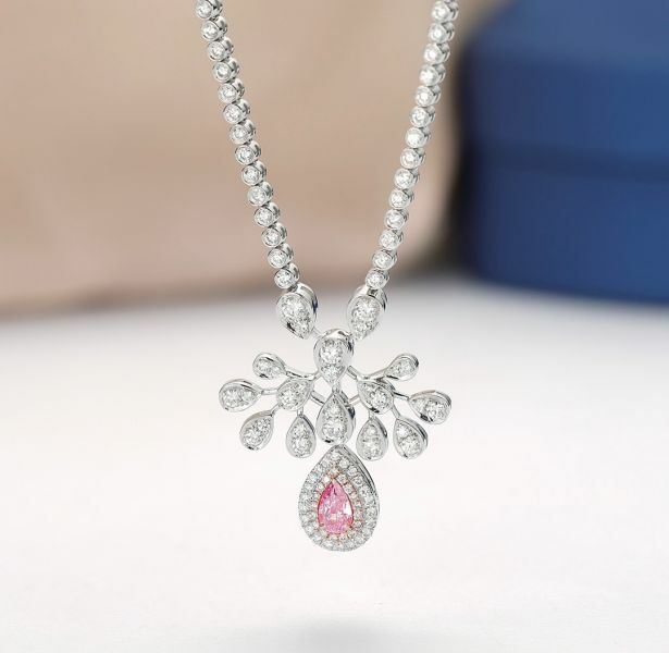 GIA尚美經典款粉鑽套鏈