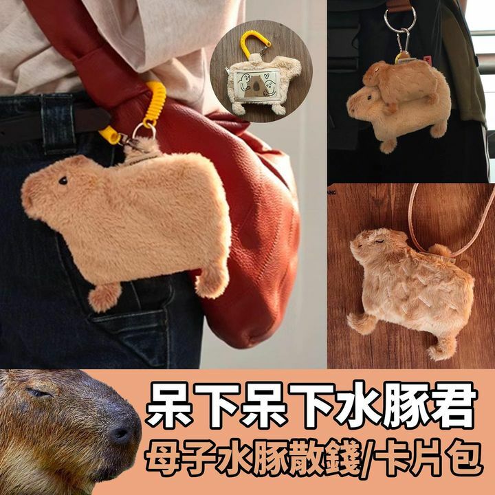 母子水豚散錢包