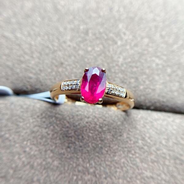 限量特價 18k真金真鑽 碧璽戒指 送證書