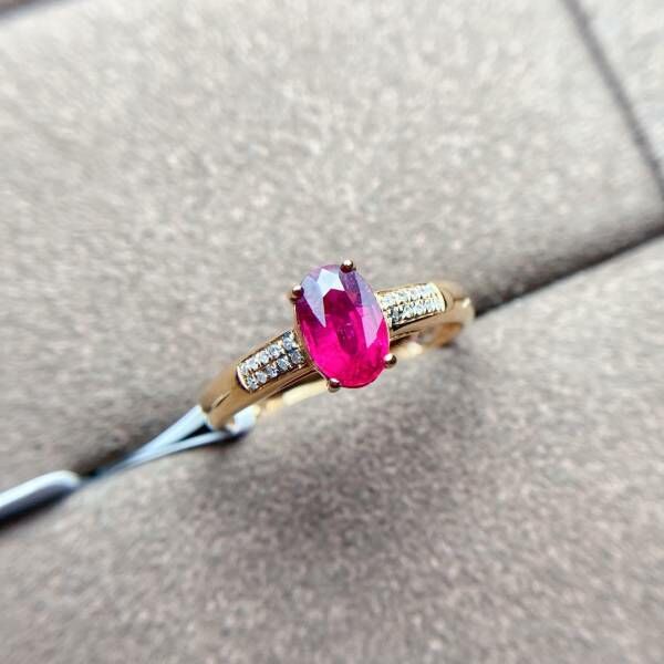 限量特價 18k真金真鑽 碧璽戒指 送證書