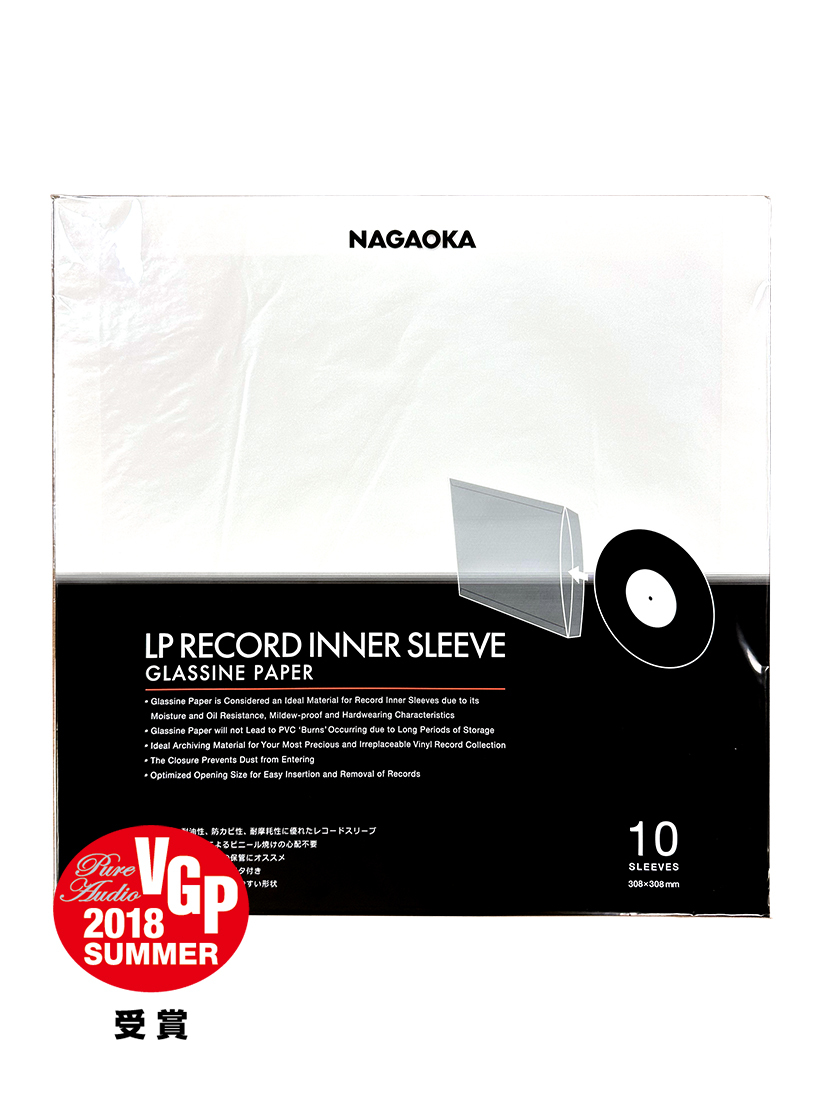日本 NAGAOKA 黑膠唱片玻璃紙內袋 GRS-LP10