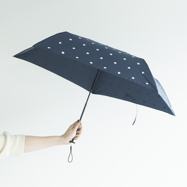 COCCA 長傘　美品　used品 晴雨兼用】coccaの日傘雨傘 Kumo ‐雲- 刺繍(折りたたみ)《TPS