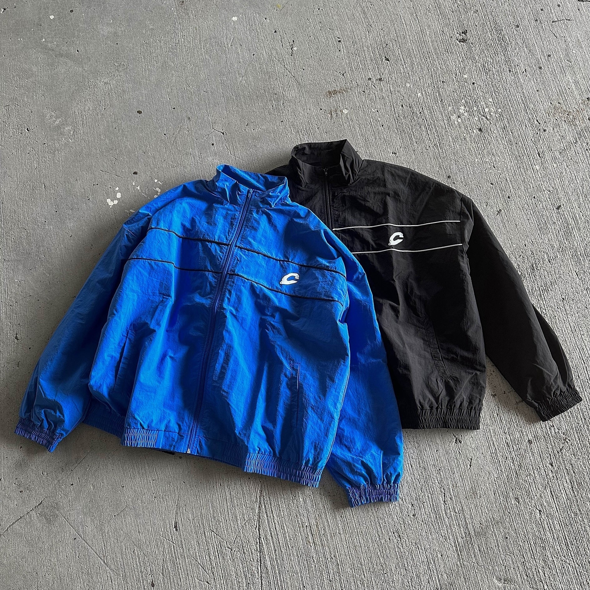 韓國C字個性尼龍外套 68731