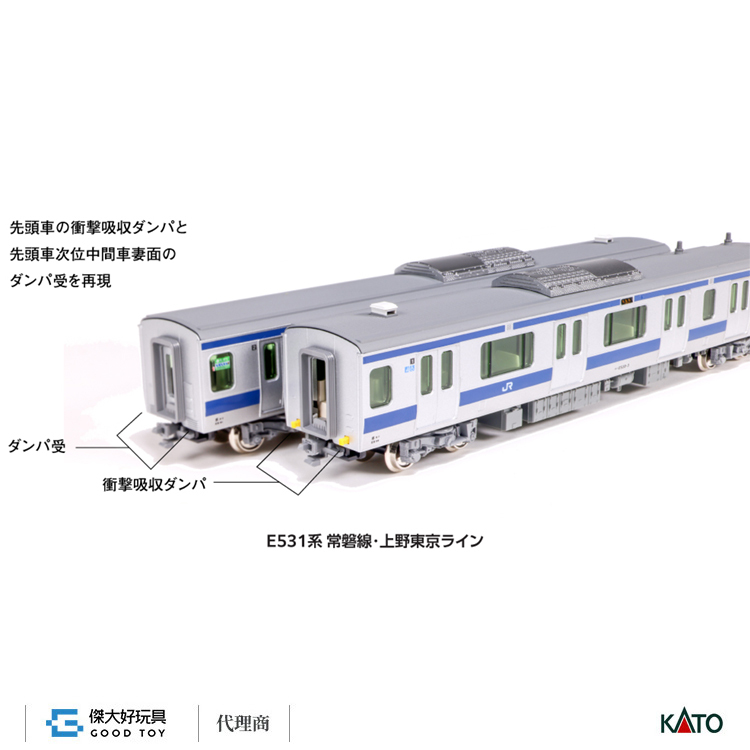 KATO 10-1843 近郊電車E531系常磐線．上野東京Line 基本(4輛)