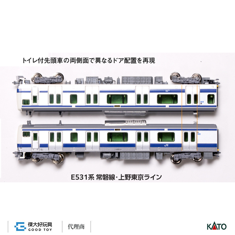 KATO 10-1844 近郊電車E531系常磐線・上野東京Line 增節A (4輛)