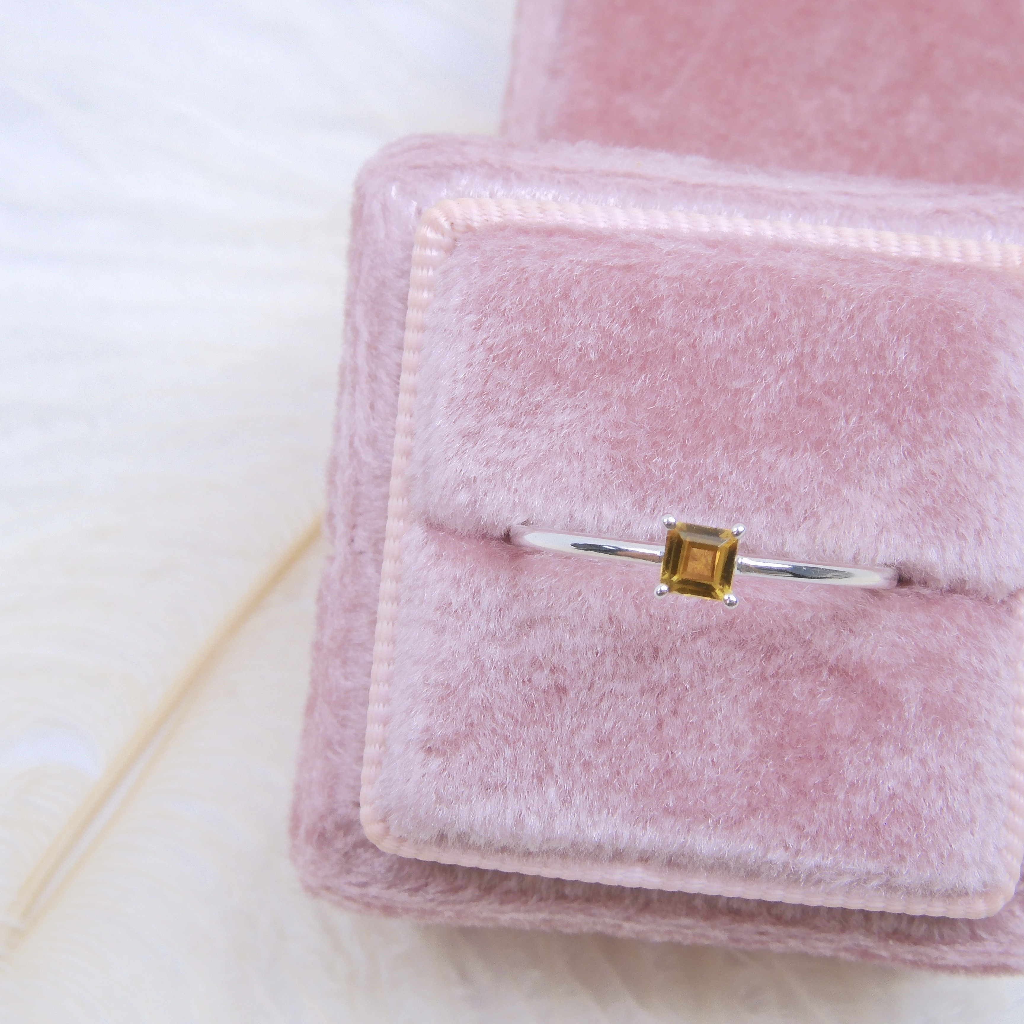 18K金 0.15ct 碧璽戒指