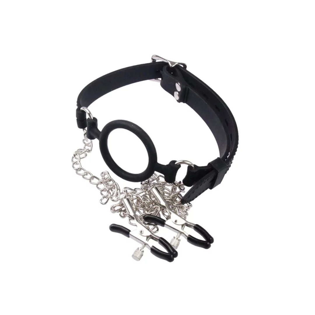 A-One - SM 調教 口枷連乳頭夾