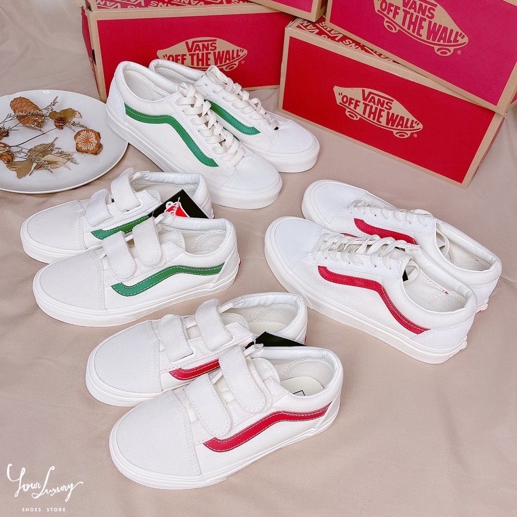 【 Your Luxury】Vans vault OG style36 marshmallow red 17SS 紅線 綠線 藍線 GD 權志龍 親子款