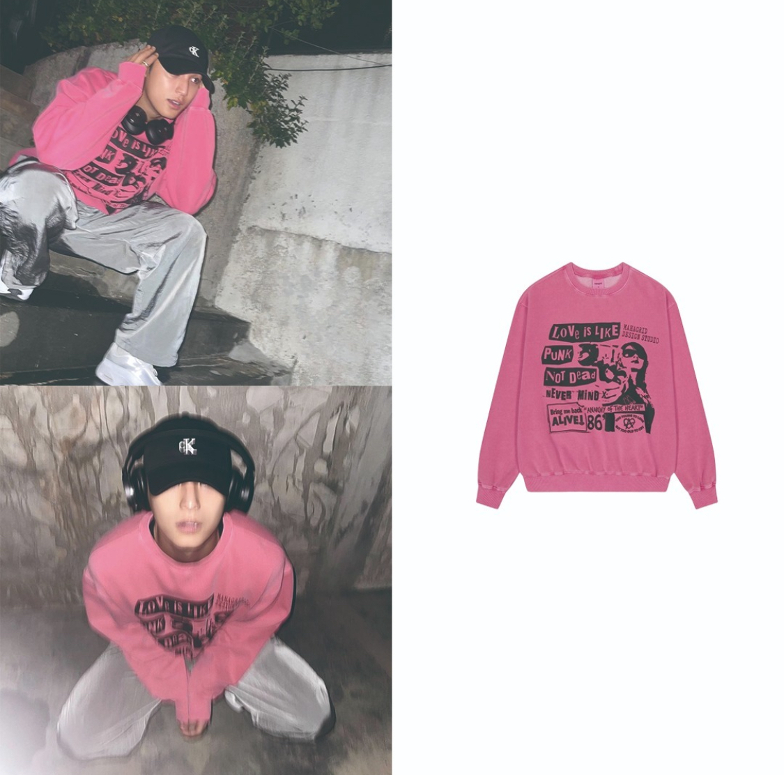 さらに100円引き◆MAHAGRID◆LOVE PUNK PIGMENT SWEATSHIRT 77151532b_b_07_500.jpg