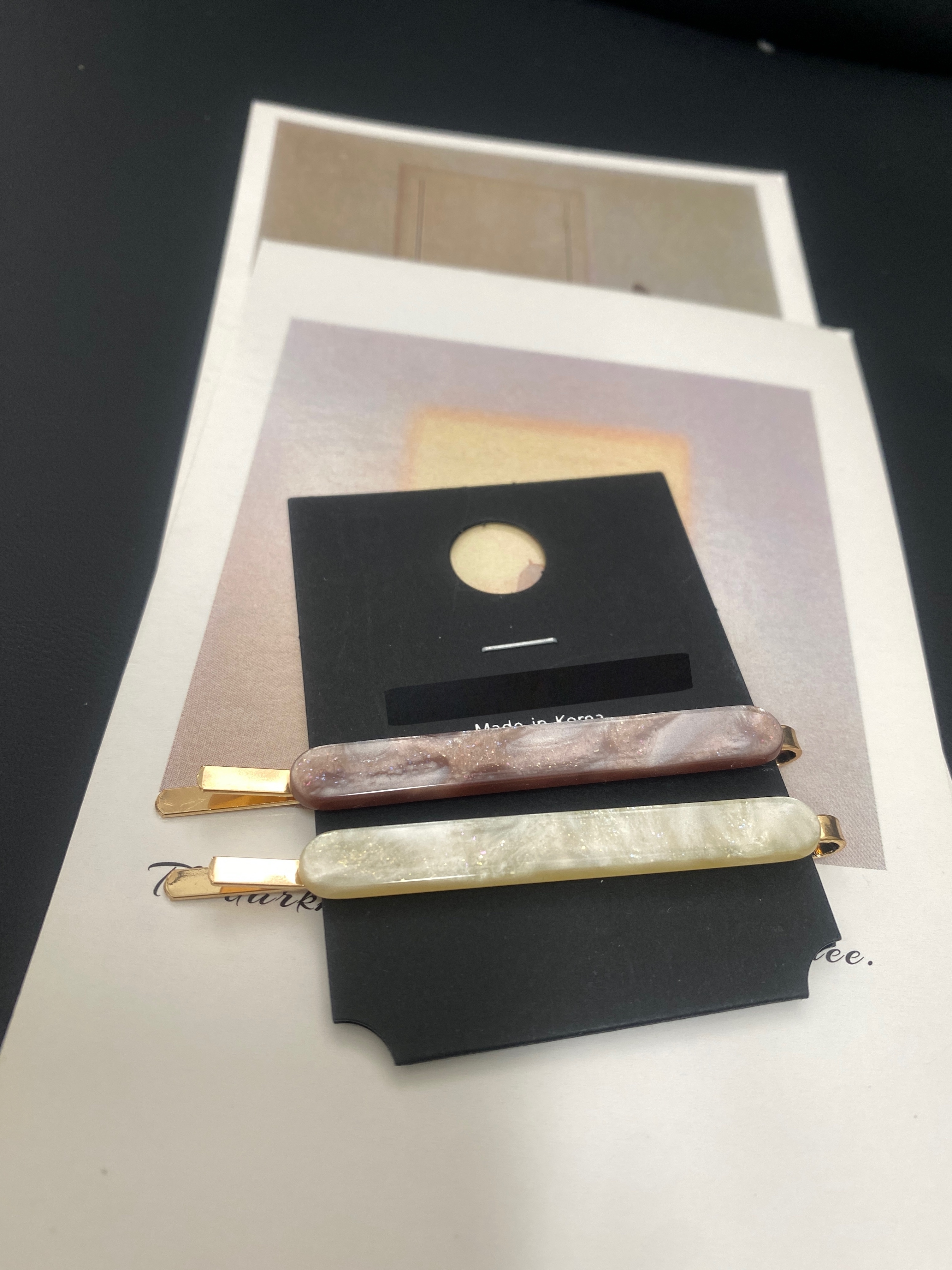 【髮飾】HP0018 圓角長形夾set