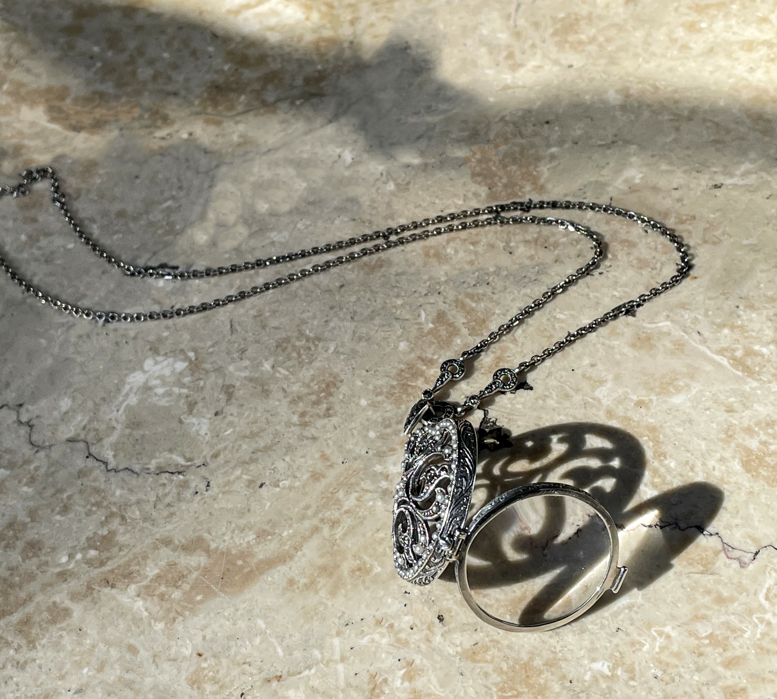 窗花放大鏡項鍊