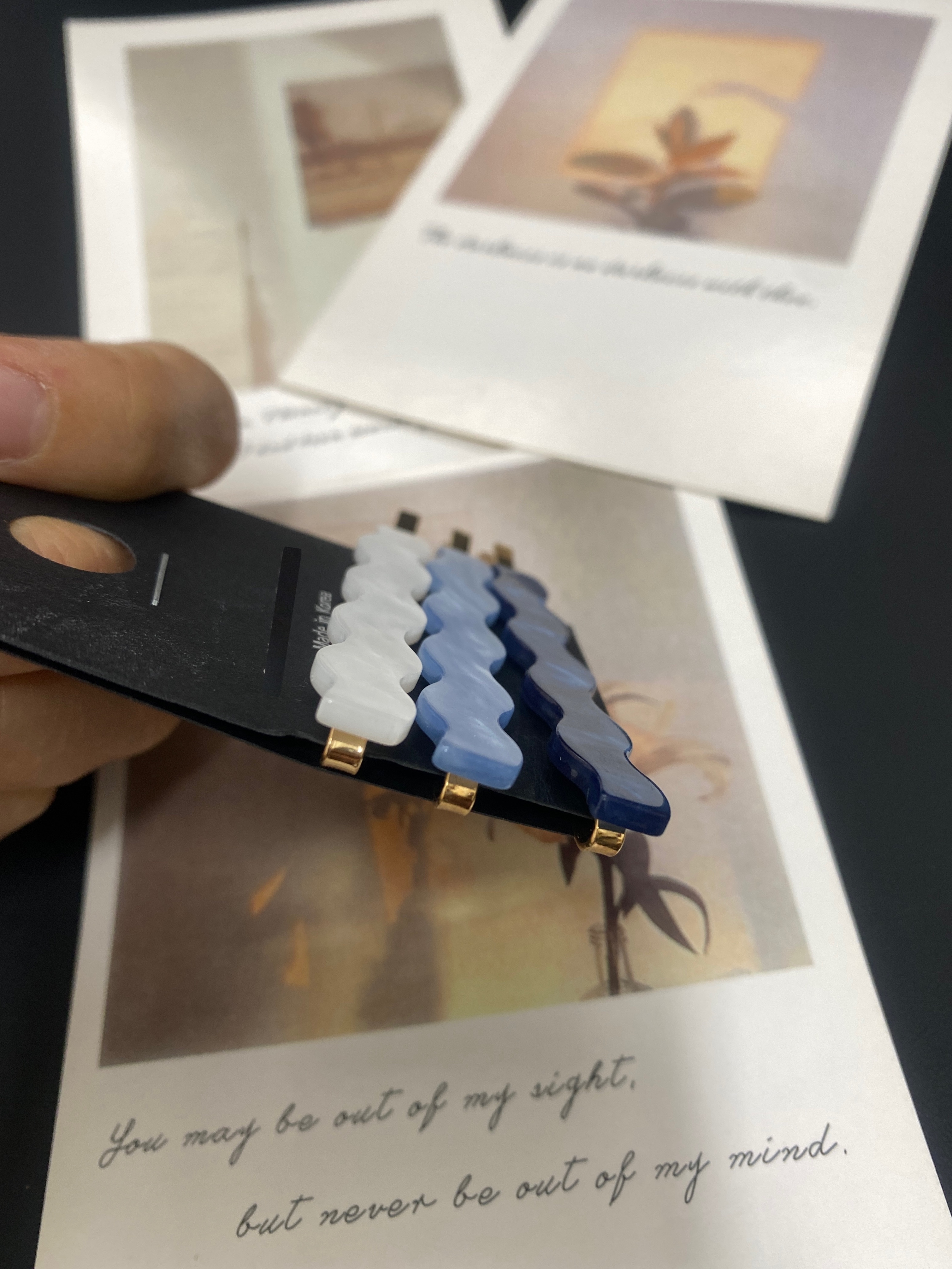 【髮飾】HP0019 海洋感波浪夾3支入