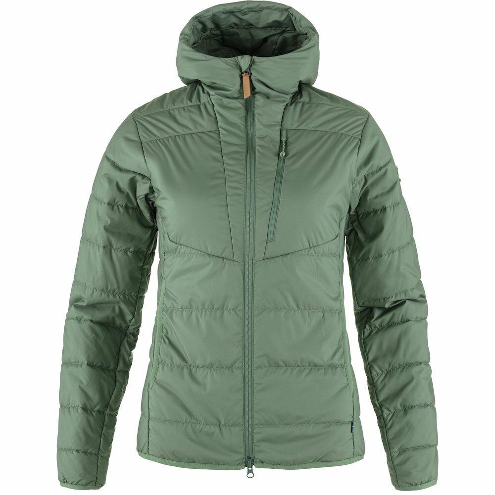 Fjallraven 瑞典北極狐 Keb Padded Hoodie W 女款 保暖化纖外套 化纖填充外套 F89630-614 綠繡 [HappyOutdoor]