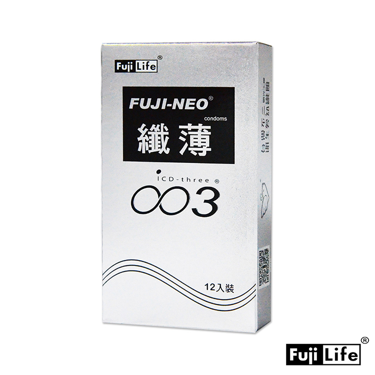 FUJI LIFE 不二新創 纖薄003 衛生套-12入