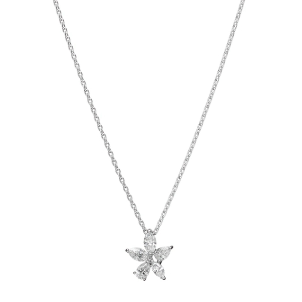 Mikimoto - 花葉鑽石吊墜頸鍊 GP-961U