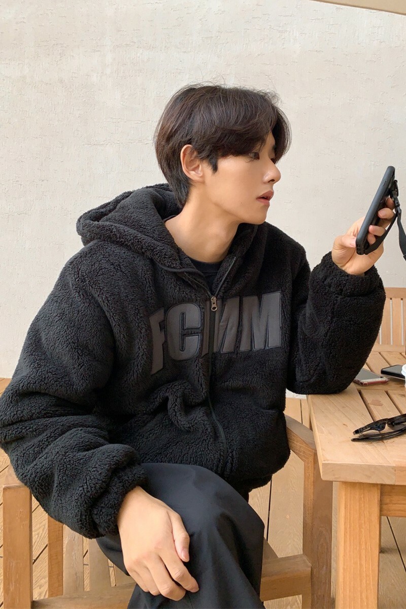 韓國代購 FCMM 熊寶寶 絨毛外套 連帽絨毛外套