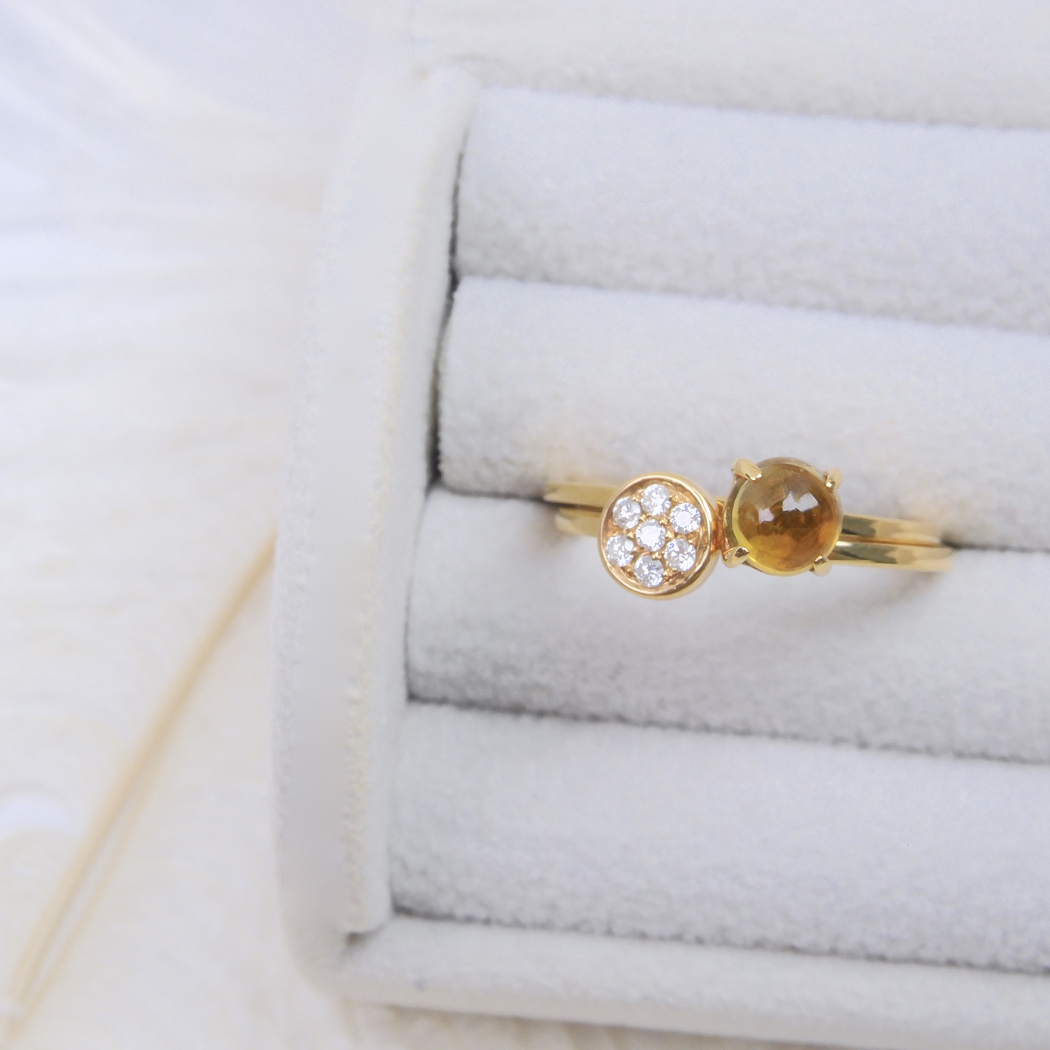 18K金 0.55ct 碧璽戒指套裝 (多用款)