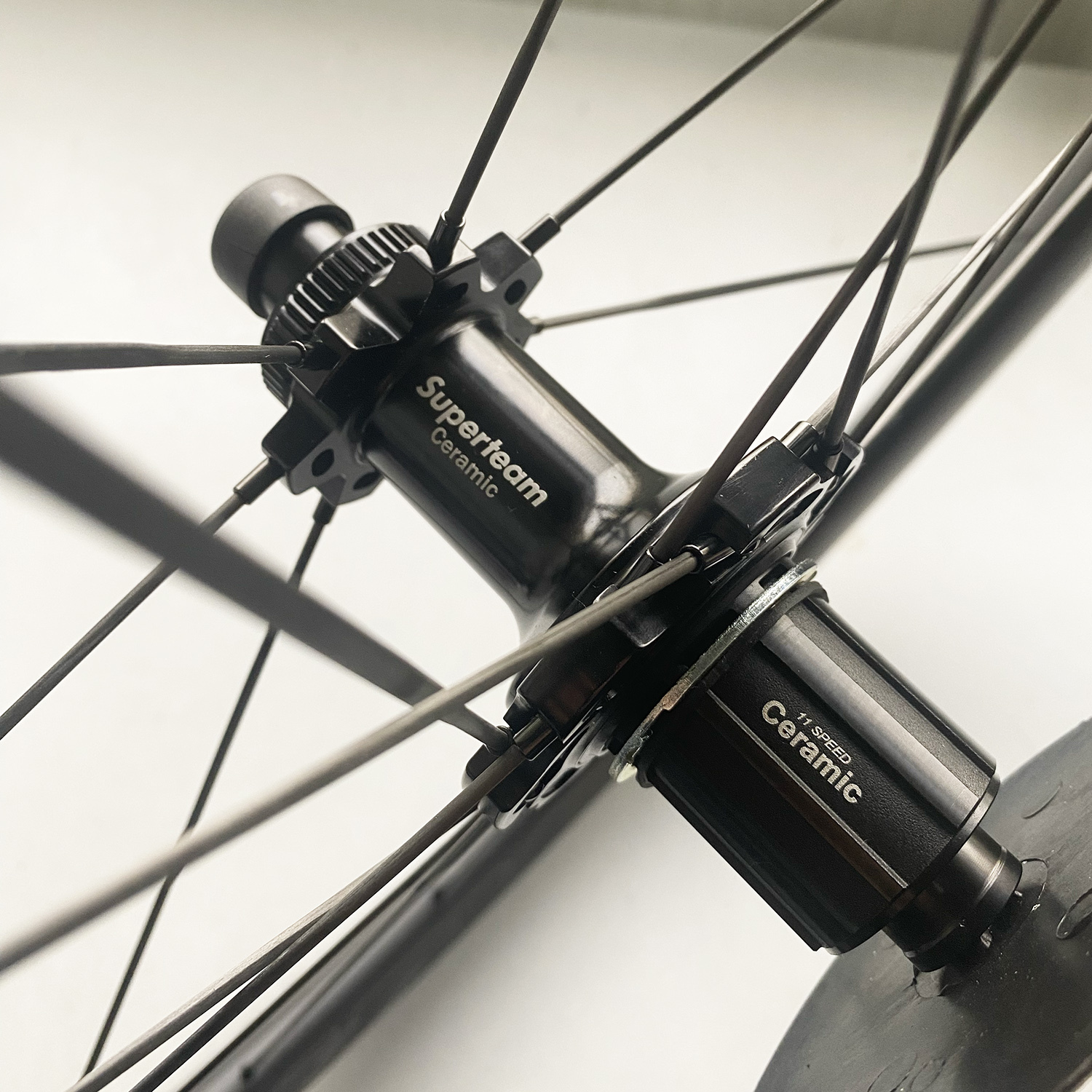 SuperTeam 50SL Ceramic Carbon Spoke Road Wheelset