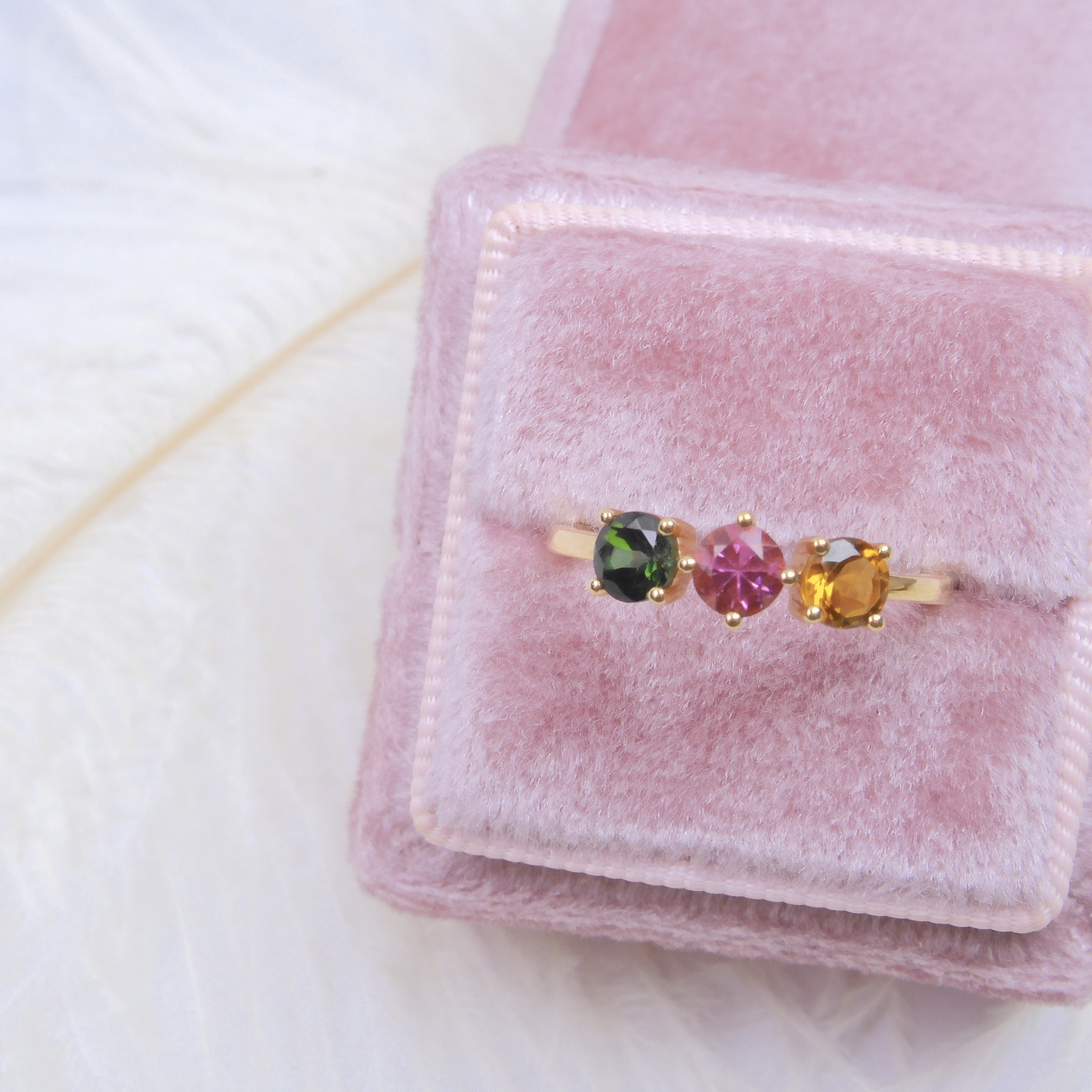 18K金 0.82ct 碧璽戒指