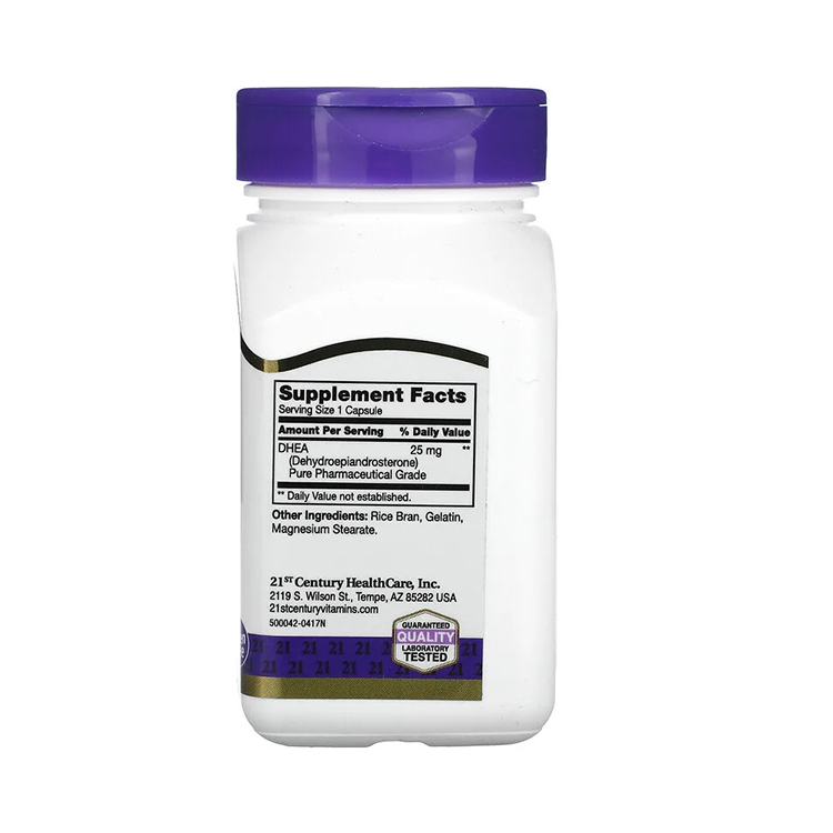 21st Century, DHEA, 25 mg, 90 Capsules