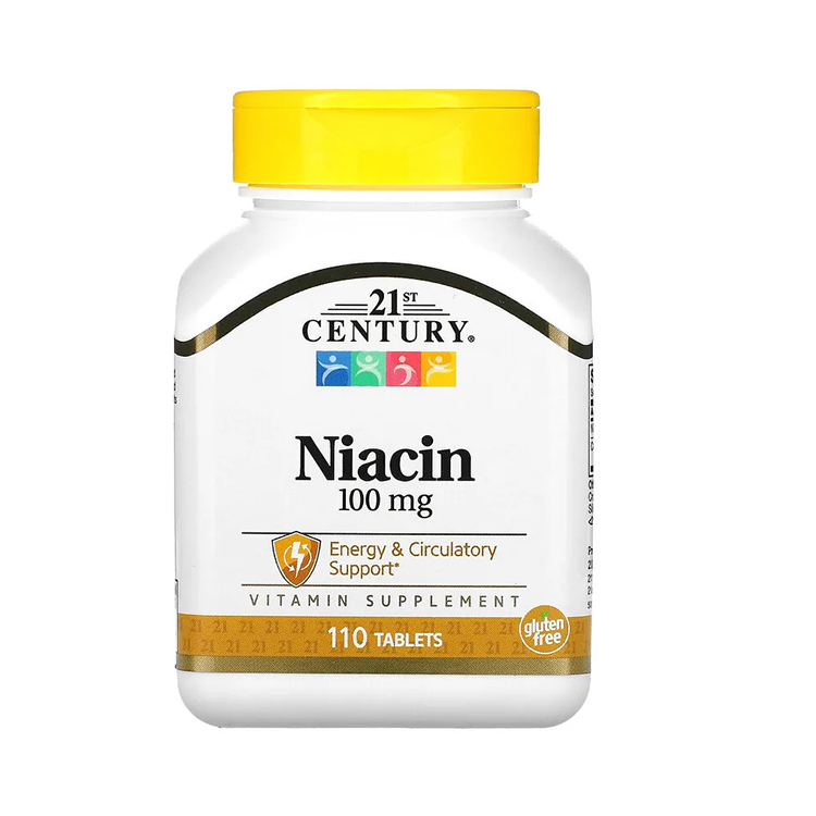 21st Century, Niacin, 100 mg, 110 Tablets