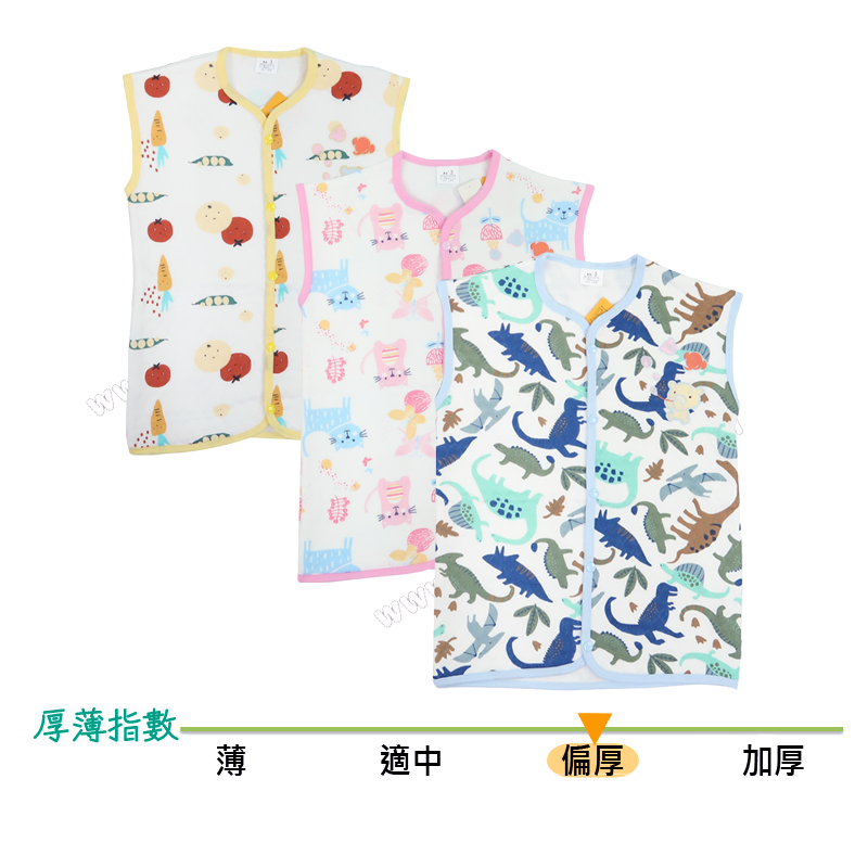 Koma Land: 童裝印花加長夾絲背心 BE5015 (2-4碼)