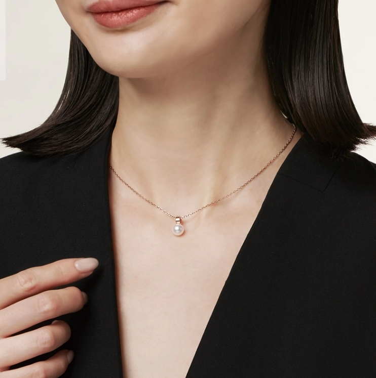 Mikimoto - Akoya珍珠玫瑰金頸鍊 PP-20598I