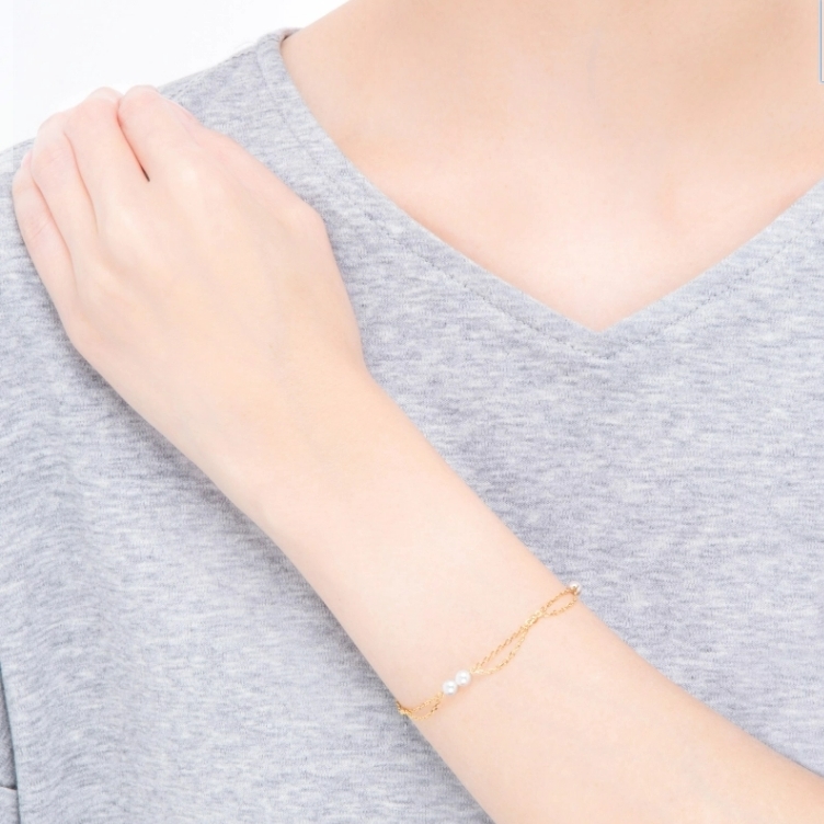 Mikimoto - Akoya珍珠玫瑰金手鏈 PD-174K