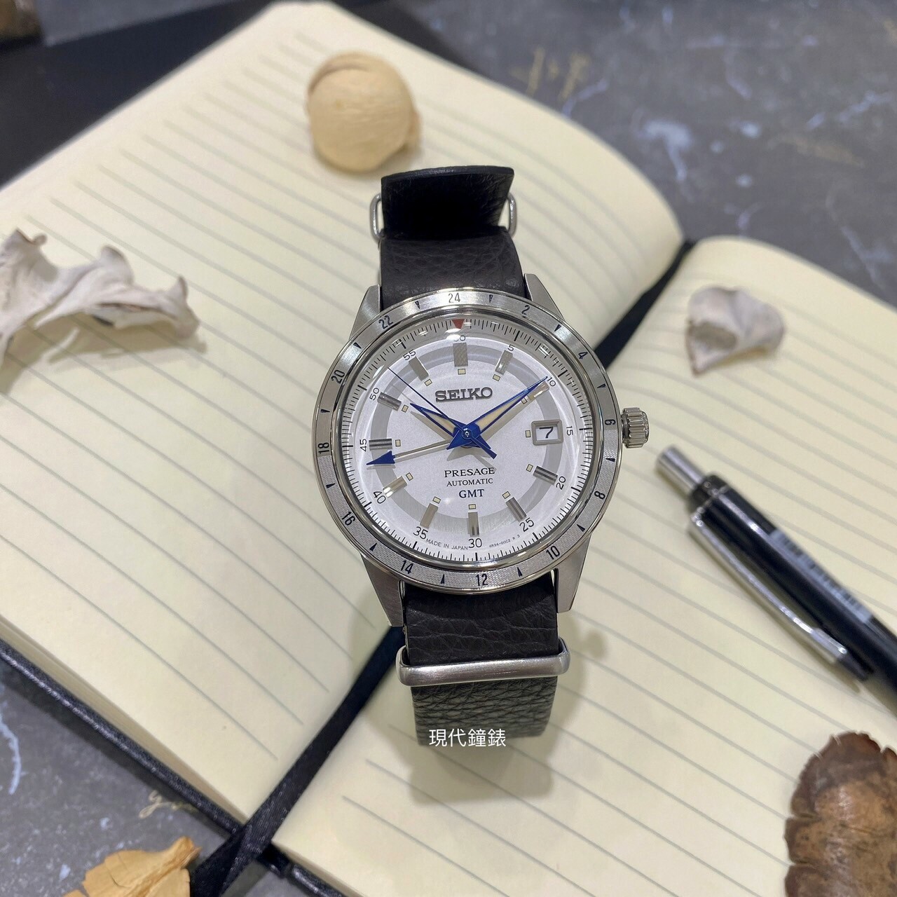 【SEIKO 精工】PRESAGE製錶110週年 Style60’s GMT 機械腕錶 4R34-00E0J 40.8mm 現代鐘錶