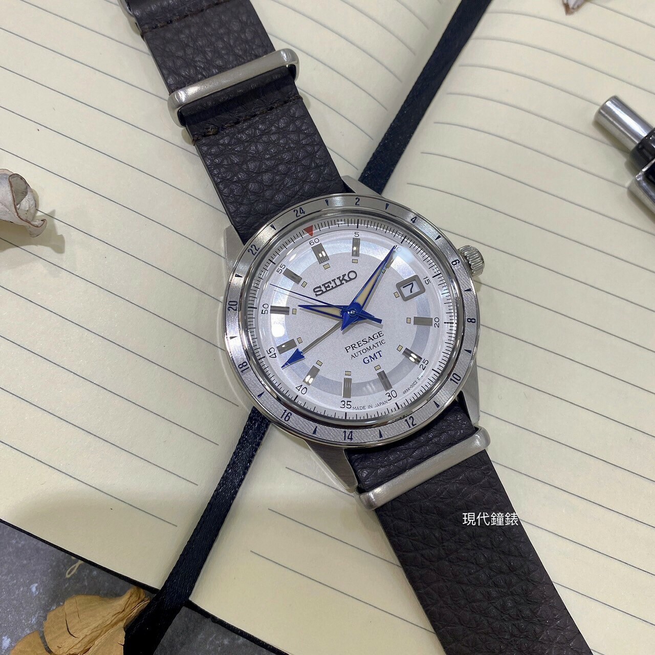 【SEIKO 精工】PRESAGE製錶110週年 Style60’s GMT 機械腕錶 4R34-00E0J 40.8mm 現代鐘錶