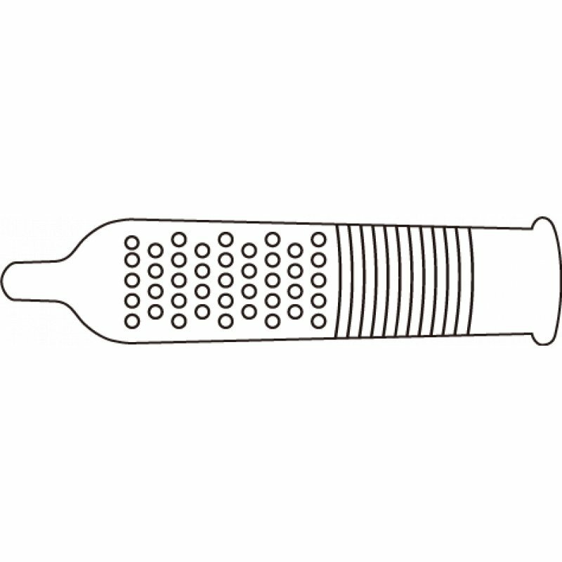 Zero-0 零零 激點環紋型保險套-12入