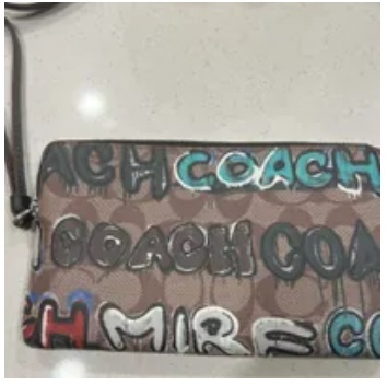 [S] COACH CM673 SIG MNT SRF CRN ZP,SV/KHAKI MULTI, 196395079056 (SCO539)