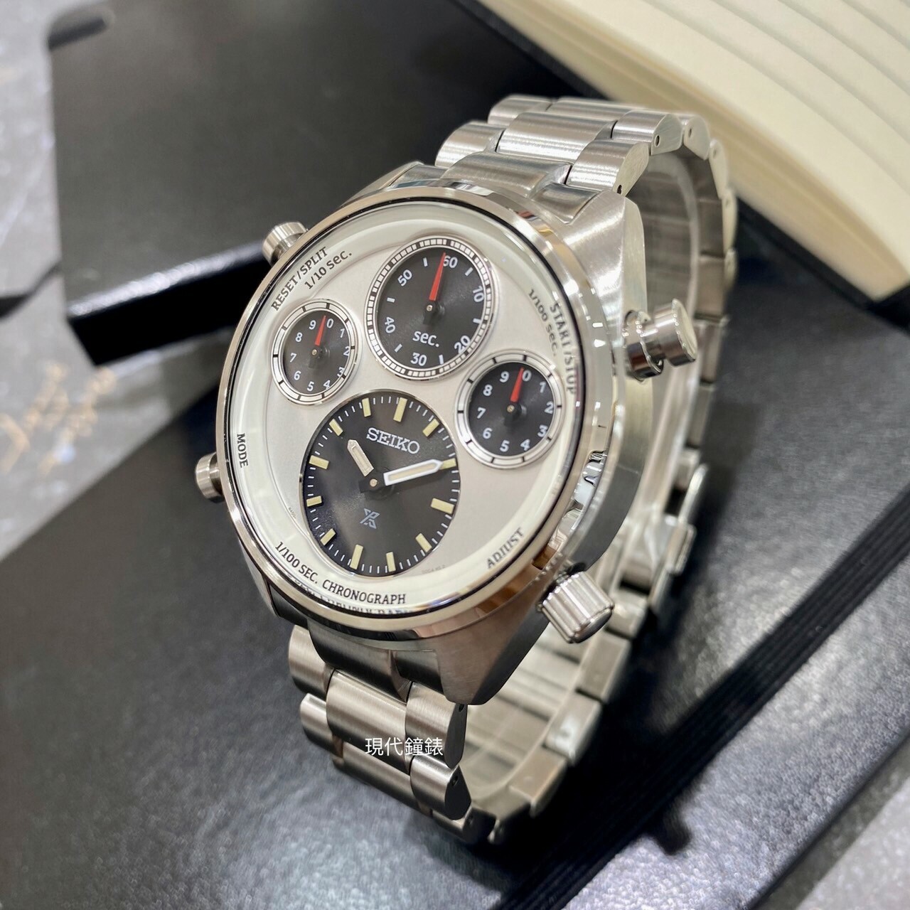 【SEIKO 精工】PROSPEX製錶110週年 太陽能計時腕錶8A50-00D0S 42mm 現代鐘錶