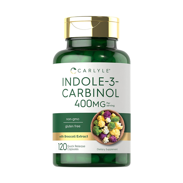 Carlyle Indole-3-Carbinol with Broccoli Extract 400 mg ,120 Quick Release Capsules