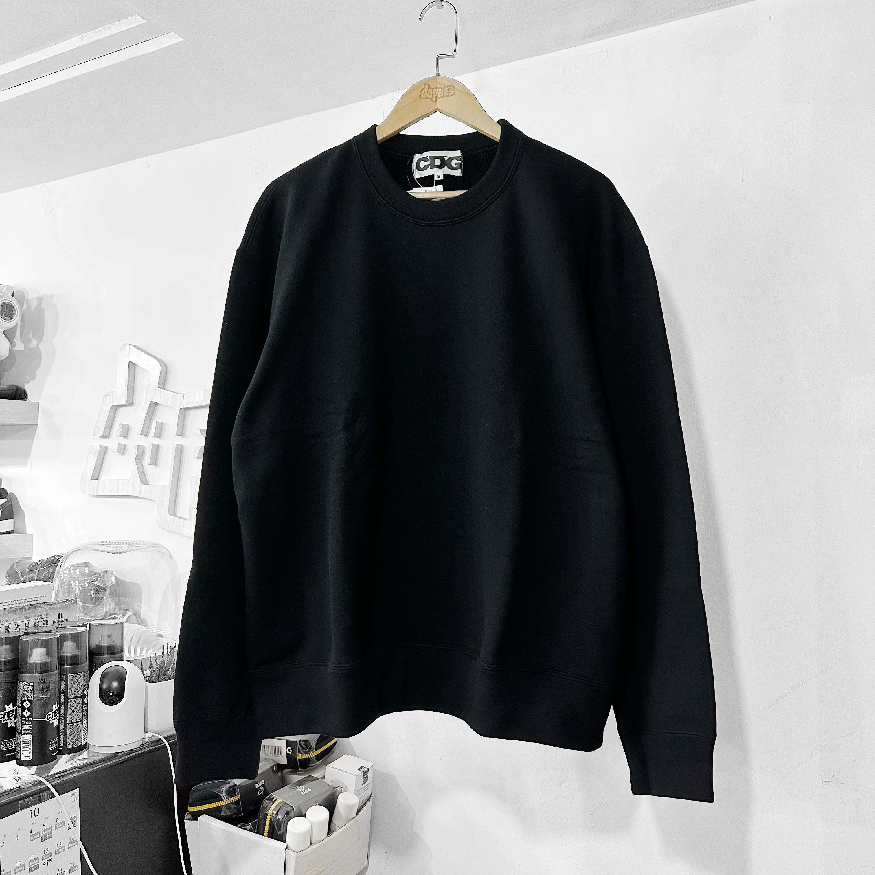 COMME des GAGCONS CDG OVERSIZED SWEATSHIRT BLACK