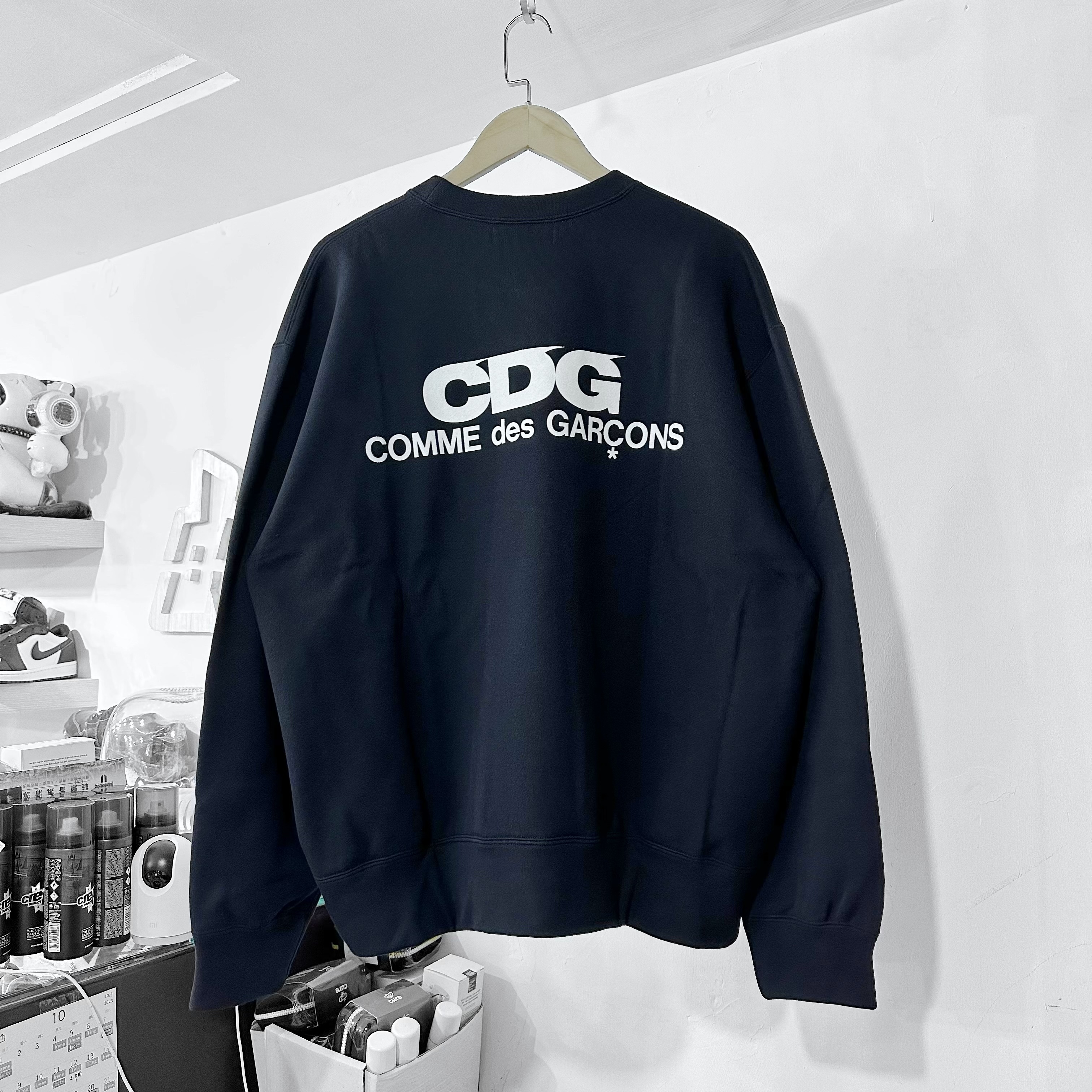 COMME des GAGCONS CDG OVERSIZED SWEATSHIRT NAVY 深藍