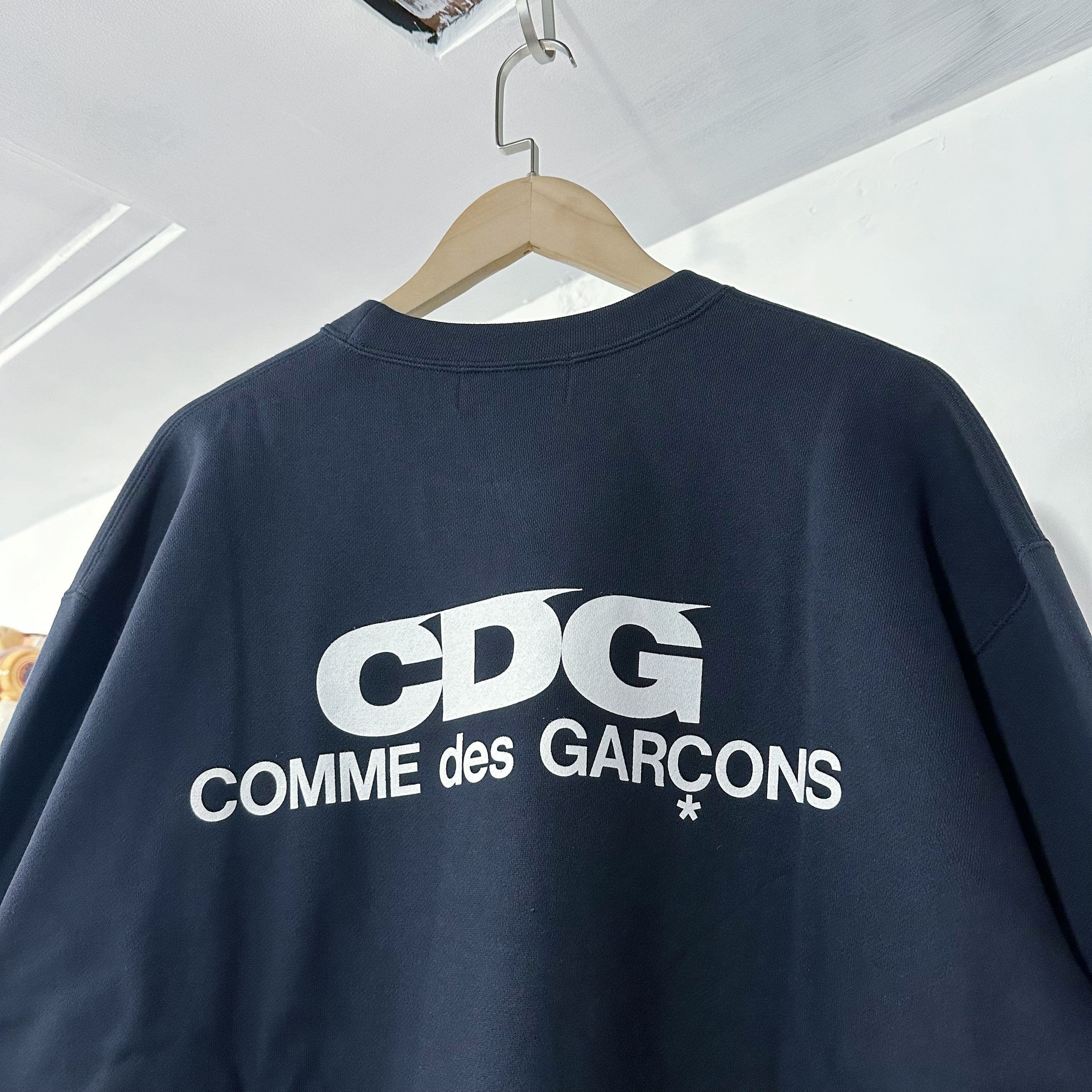 COMME des GAGCONS CDG OVERSIZED SWEATSHIRT NAVY 深藍
