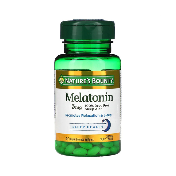 Nature's Bounty Melatonin, 5 mg, 90 Rapid Release Softgels