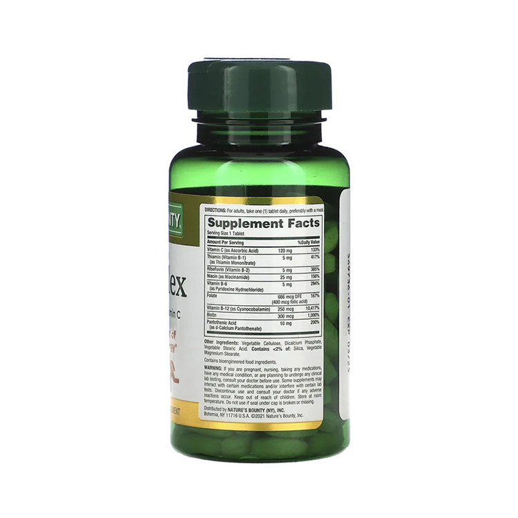 Nature's Bounty, B-Complex, Time Released, 125 Coated Tablets