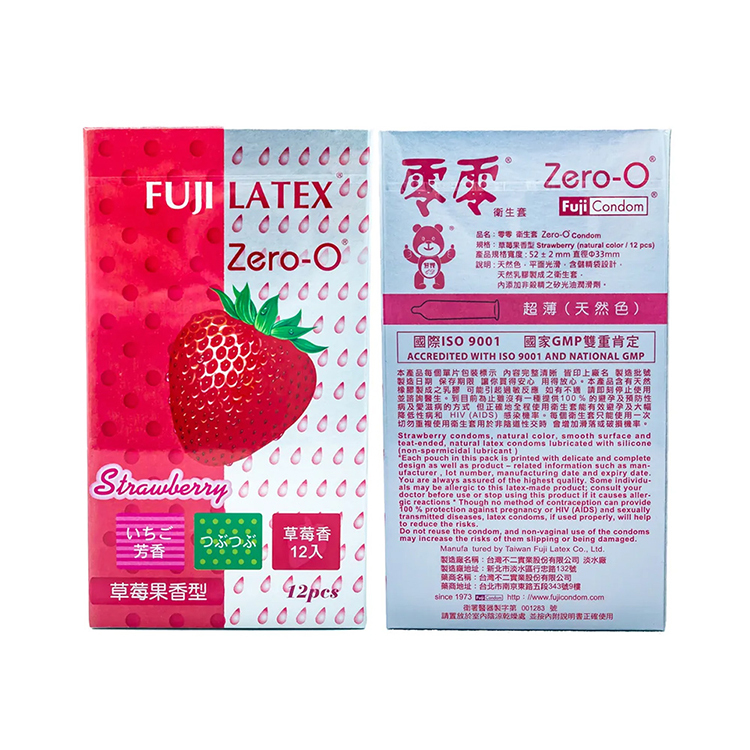 Zero-0 零零 草莓果香型保險套-12入